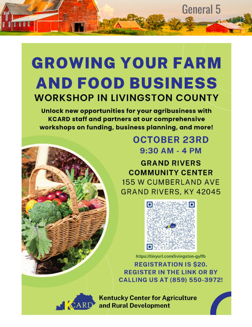 Grow Your Farm & Food Business October 23, 2024 9:30am to 4:00pm